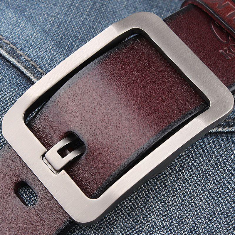 Belt Leather Buckle Ajouree For Men Model Laurin by Zictor