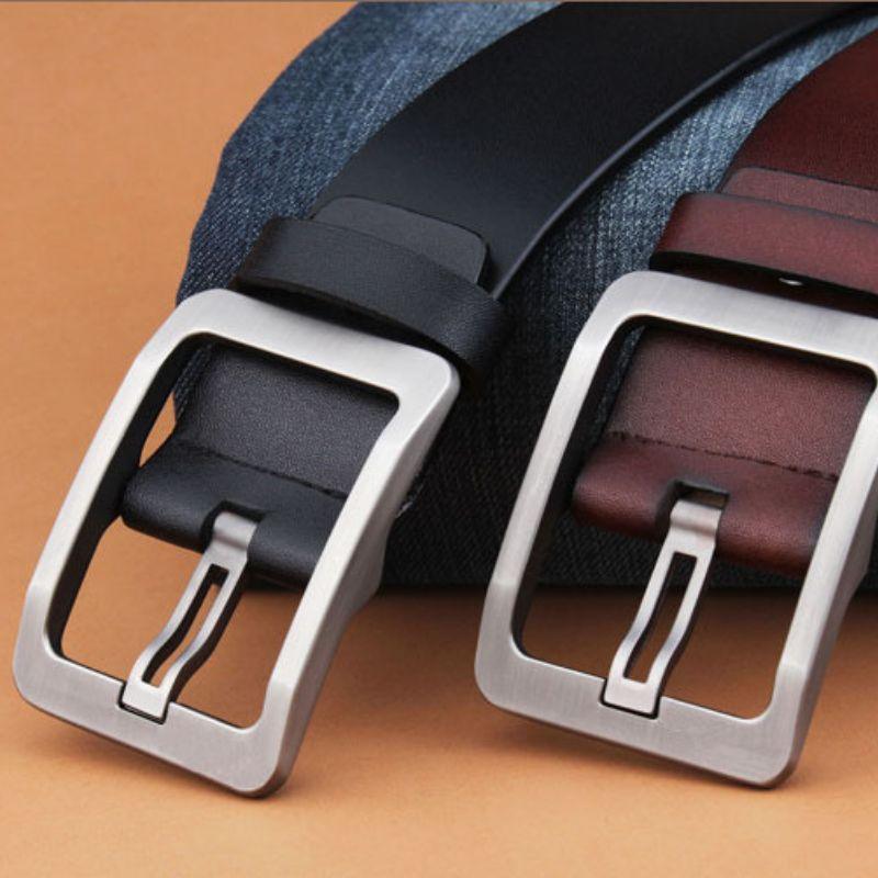 Belt Leather Buckle Ajouree For Men Model Laurin by Zictor