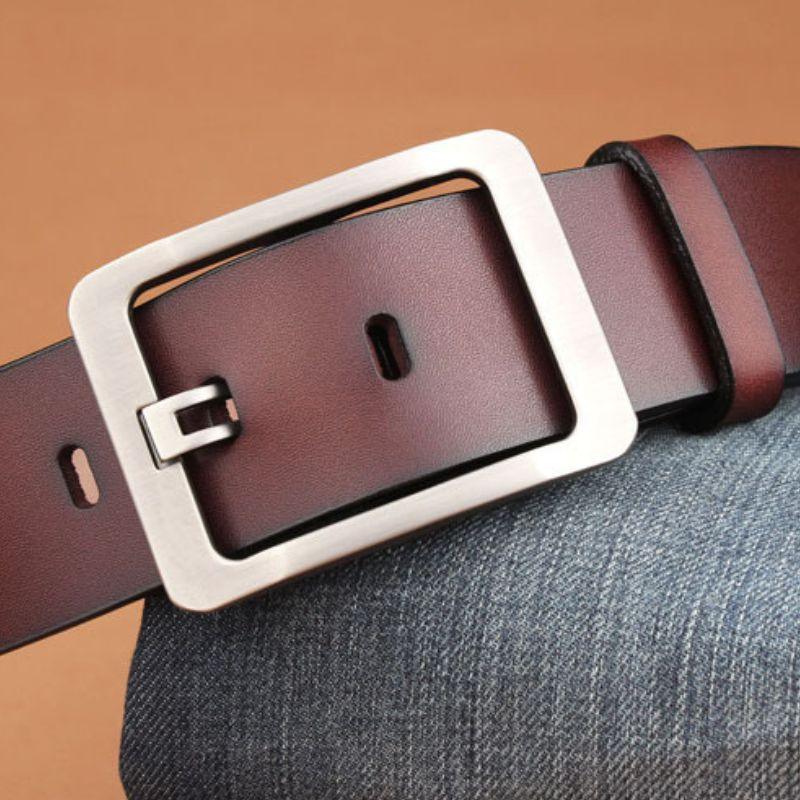 Belt Leather Buckle Ajouree For Men Model Laurin by Zictor