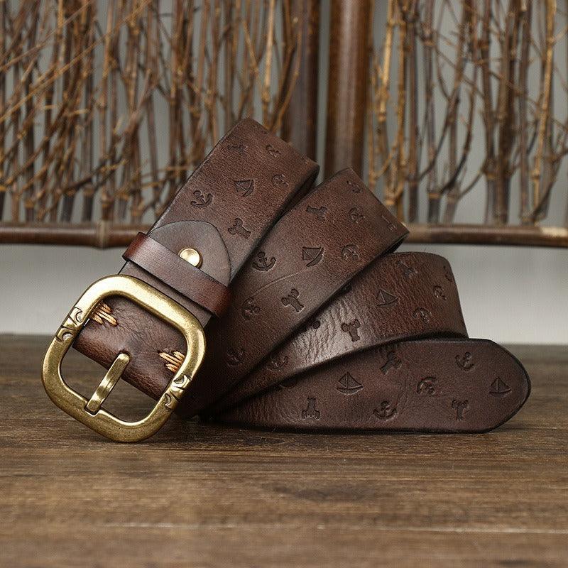 Belt Leather For Men Model Bowie by Zictor