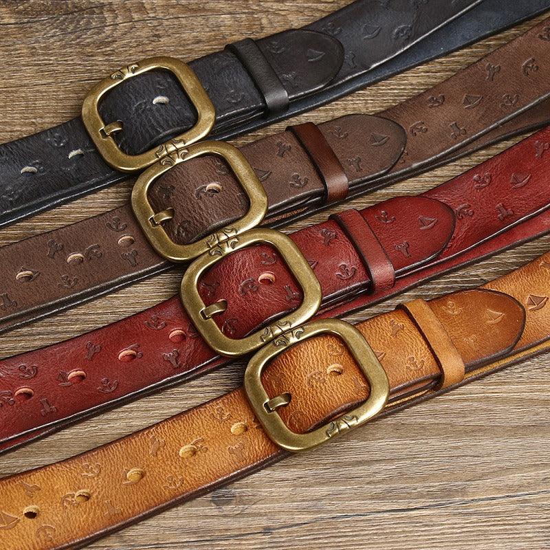 Belt Leather For Men Model Bowie by Zictor