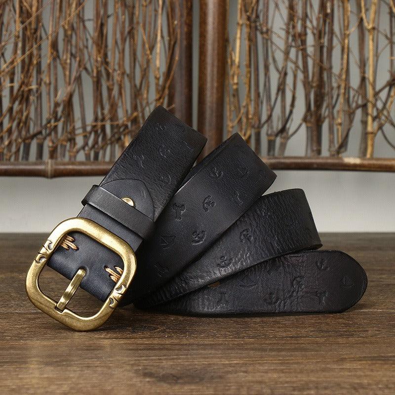 Belt Leather For Men Model Bowie by Zictor