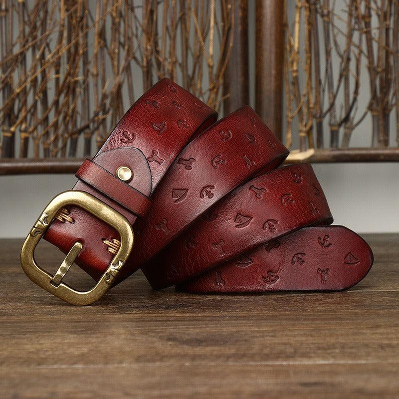 Belt Leather For Men Model Bowie by Zictor