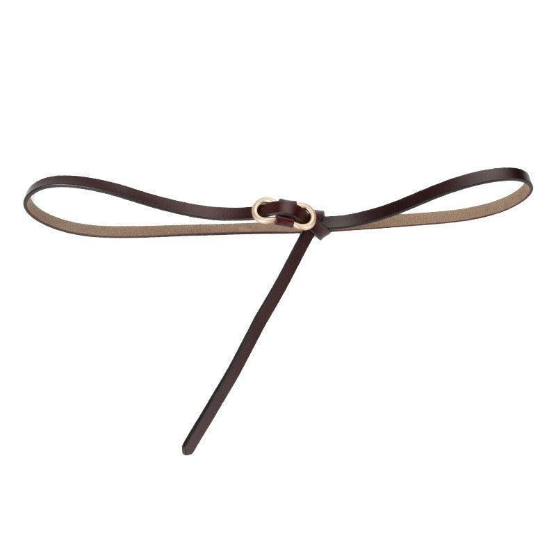 Belt in leather to nouer model CKendrixe - Zictor