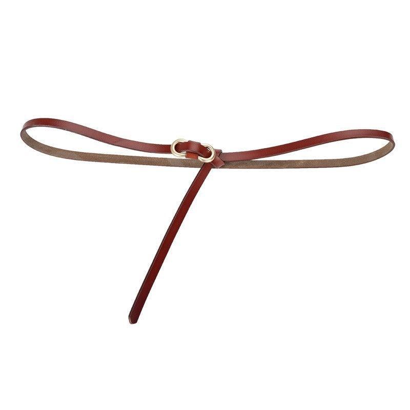 Belt in leather to nouer model CKendrixe - Zictor