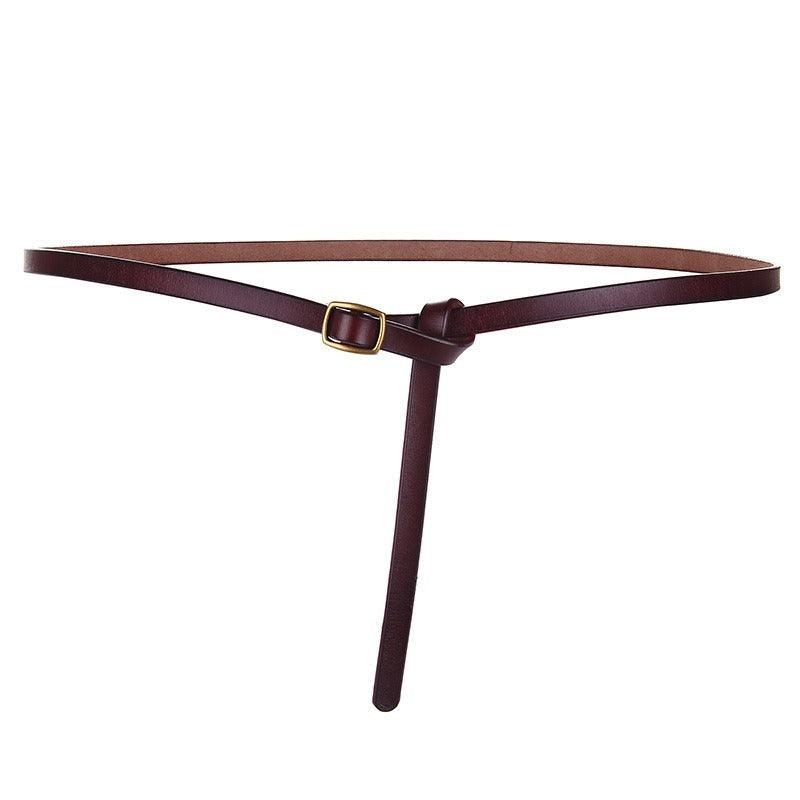 Belt in leather to nouer model Matis - Zictor