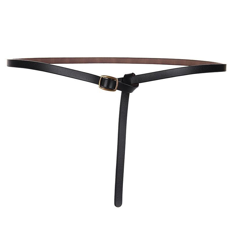 Belt in leather to nouer model Matis - Zictor