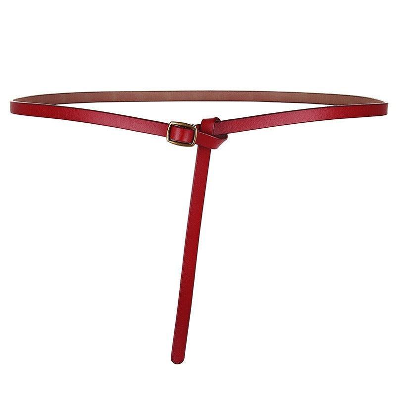 Belt in leather to nouer model Matis - Zictor