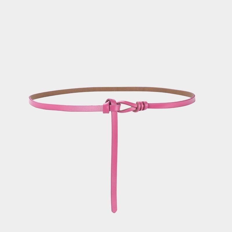 Belt in leather to nouer model Nile - Zictor