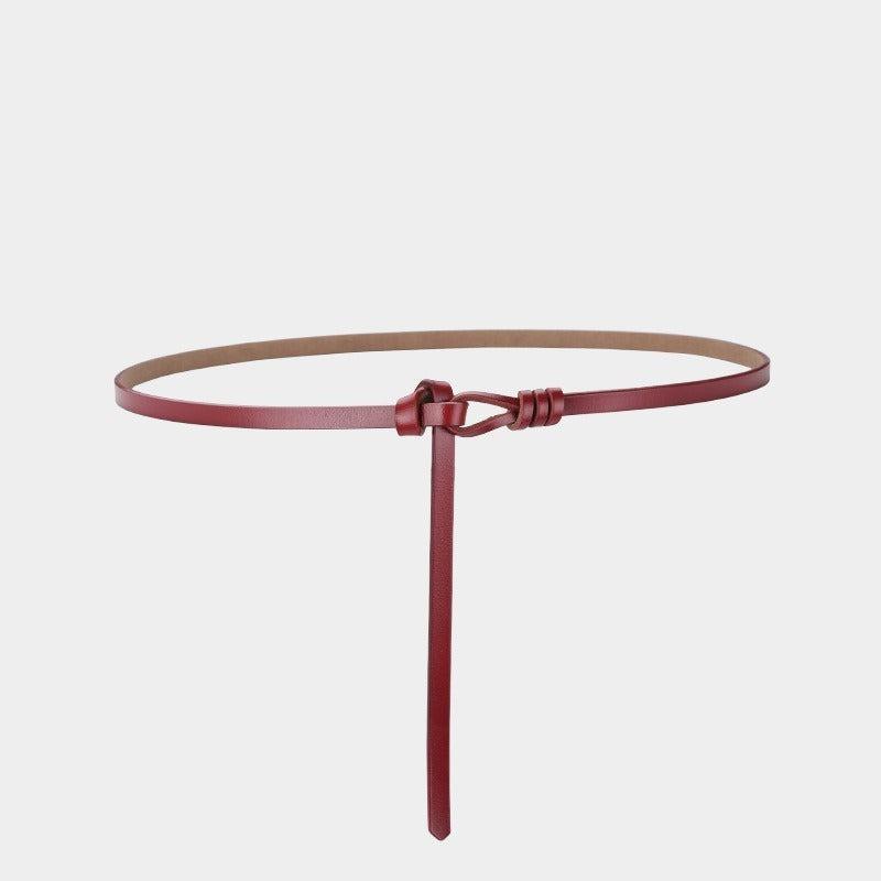 Belt in leather to nouer model Nile - Zictor