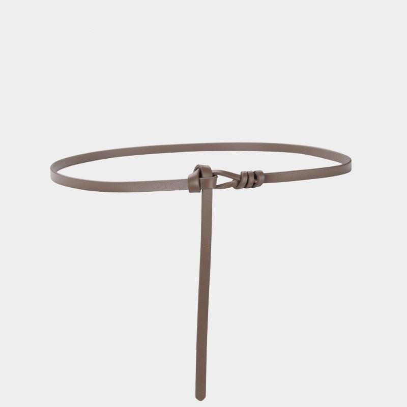 Belt in leather to nouer model Nile - Zictor