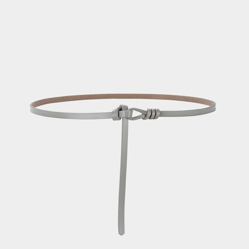 Belt in leather to nouer model Nile - Zictor