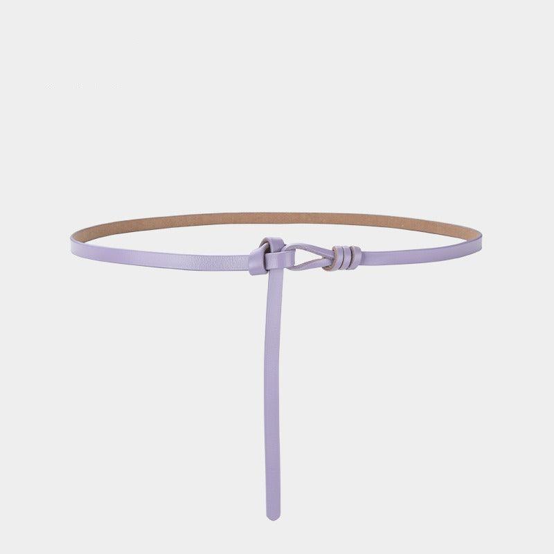Belt in leather to nouer model Nile - Zictor