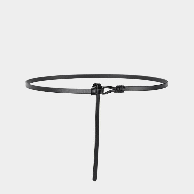 Belt in leather to nouer model Nile - Zictor
