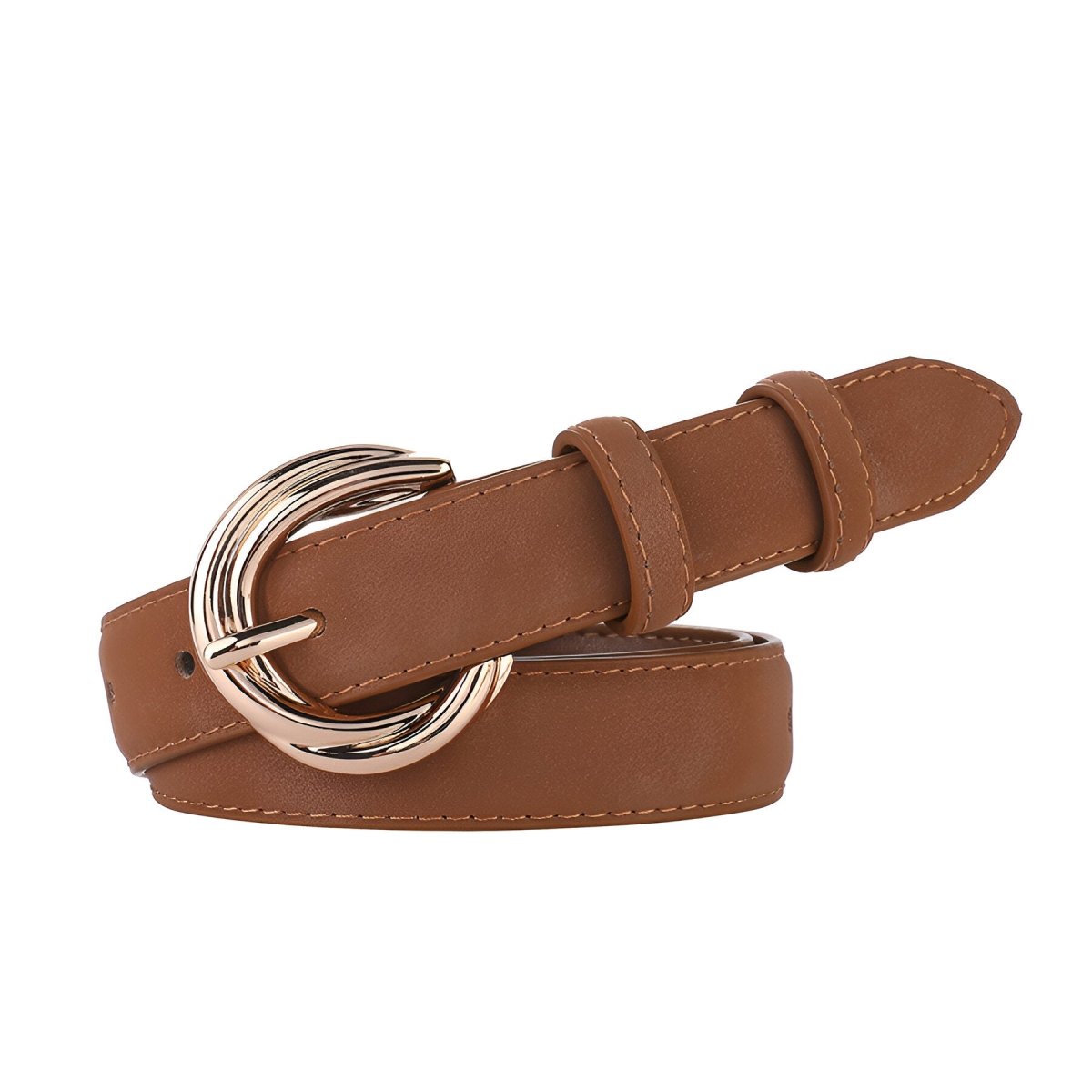 Belt in leather véritable suédé, au style épuré, model Kase - Zictor