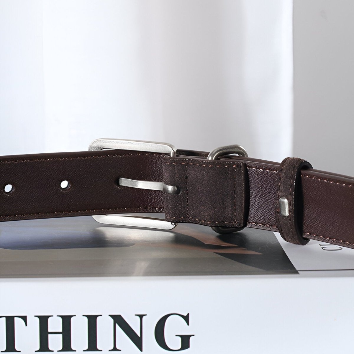 Belt Leather Veritable Suede Au Style Populaire Mixte Model Nai by Zictor