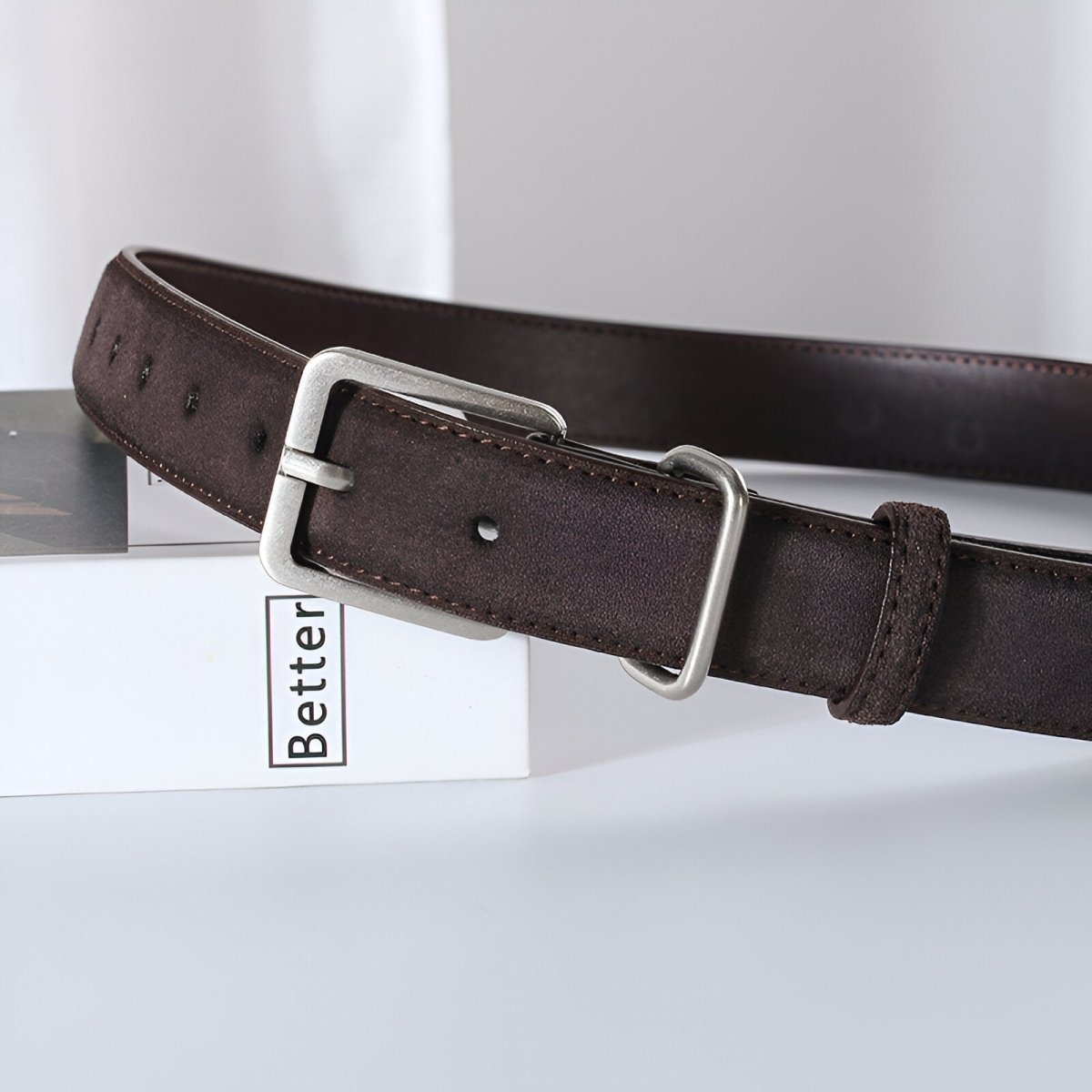 Belt Leather Veritable Suede Au Style Populaire Mixte Model Nai by Zictor