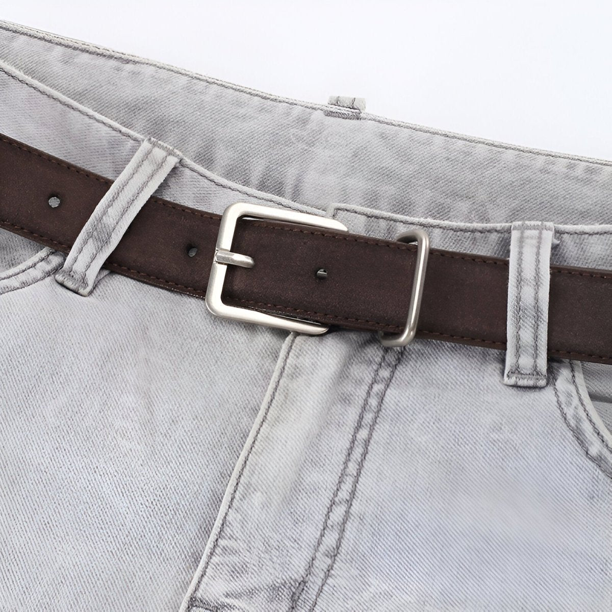 Belt Leather Veritable Suede Au Style Populaire Mixte Model Nai by Zictor