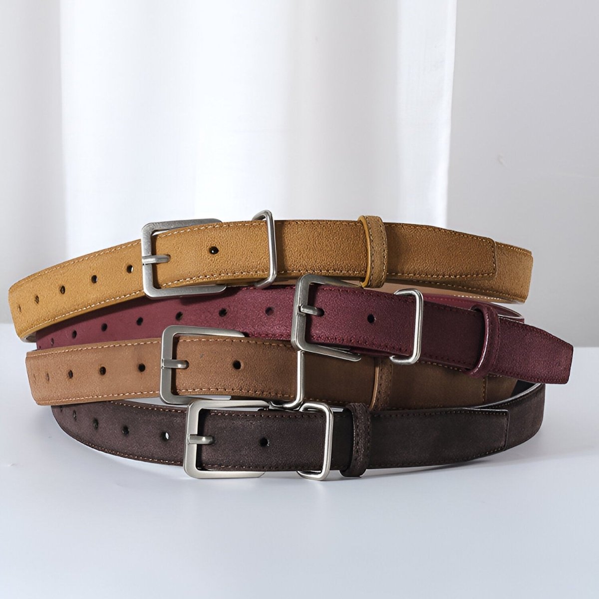 Belt Leather Veritable Suede Au Style Populaire Mixte Model Nai by Zictor