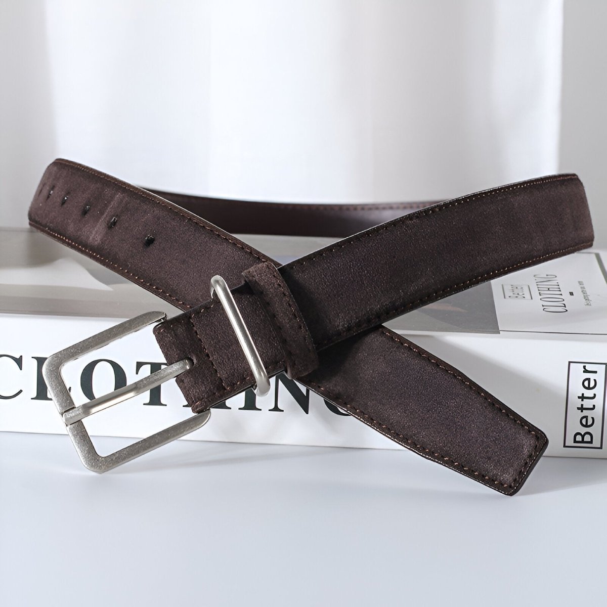 Belt Leather Veritable Suede Au Style Populaire Mixte Model Nai by Zictor