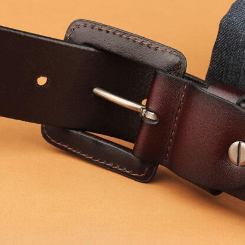 Belt Leather Anti Allergie For Men Model Ryleigh by Zictor