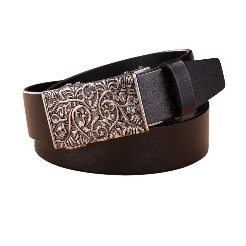 Belt large size women ou men, buckle auBerkeRayyanyatique Western, model Emlyn - Zictor