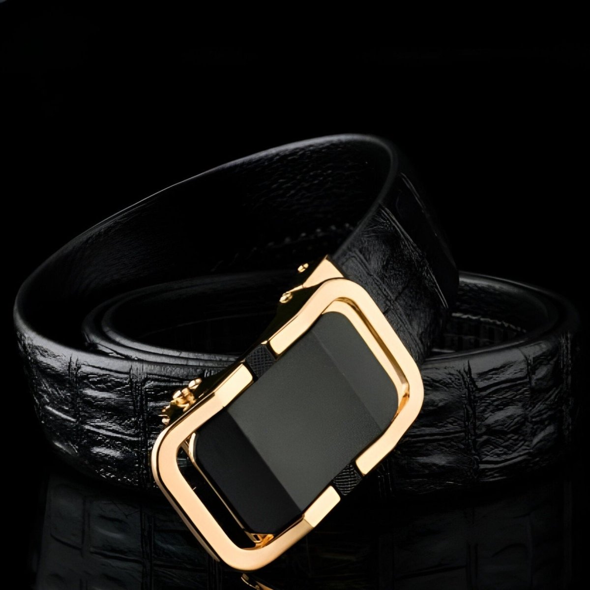 Belt Aspect Crocodile Buckle Automatic For Men Model Shayne by Zictor