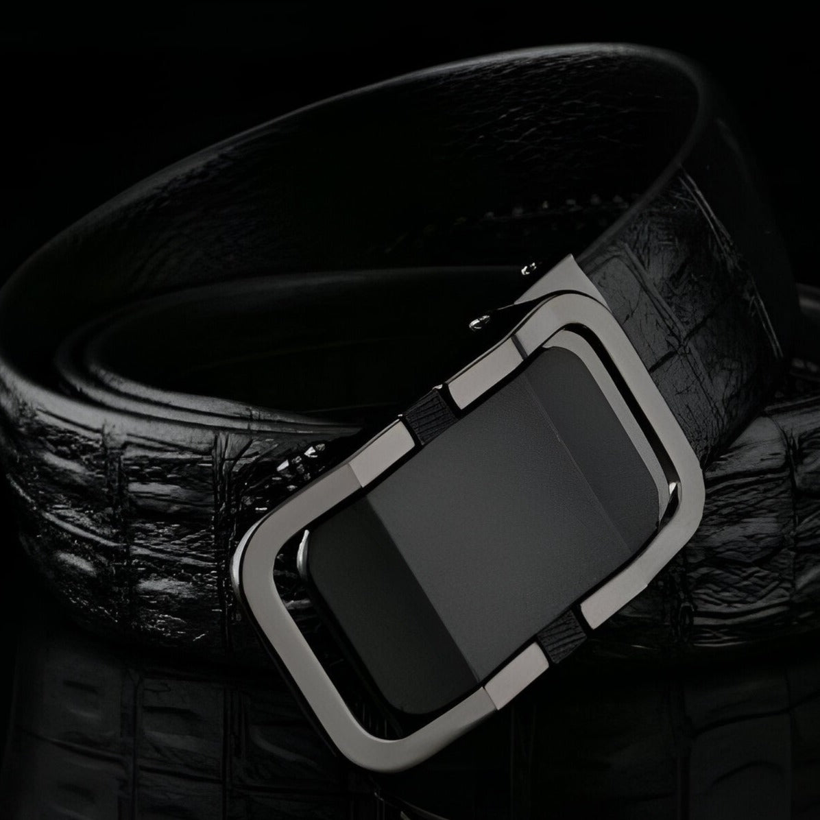 Belt Aspect Crocodile Buckle Automatic For Men Model Shayne by Zictor