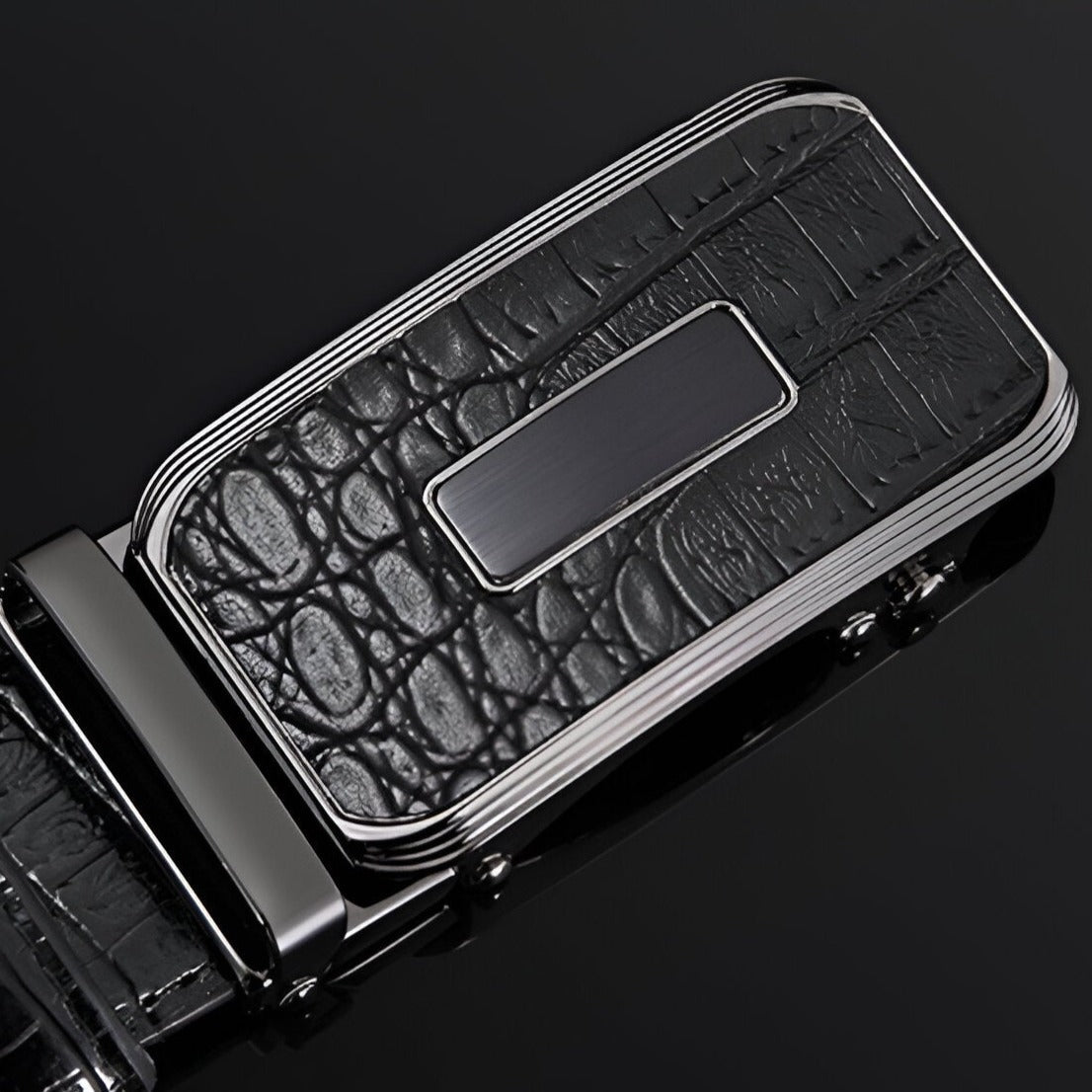 Belt Aspect Crocodile Buckle Crocodile For Men Model Charley by Zictor