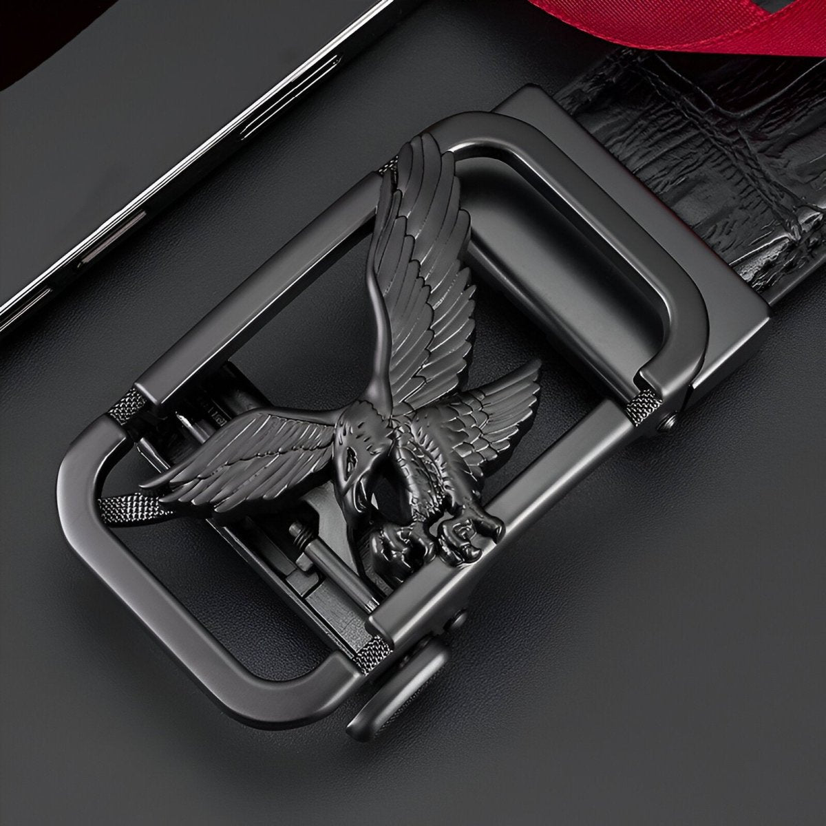 Belt Aspect Crocodile TO Buckle Aigle For Men Model Chika by Zictor