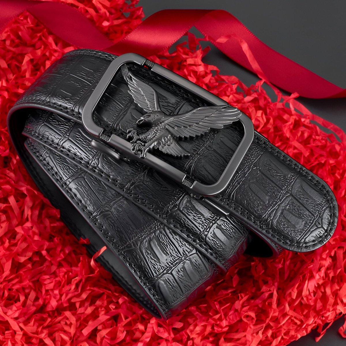 Belt Aspect Crocodile TO Buckle Aigle For Men Model Chika by Zictor