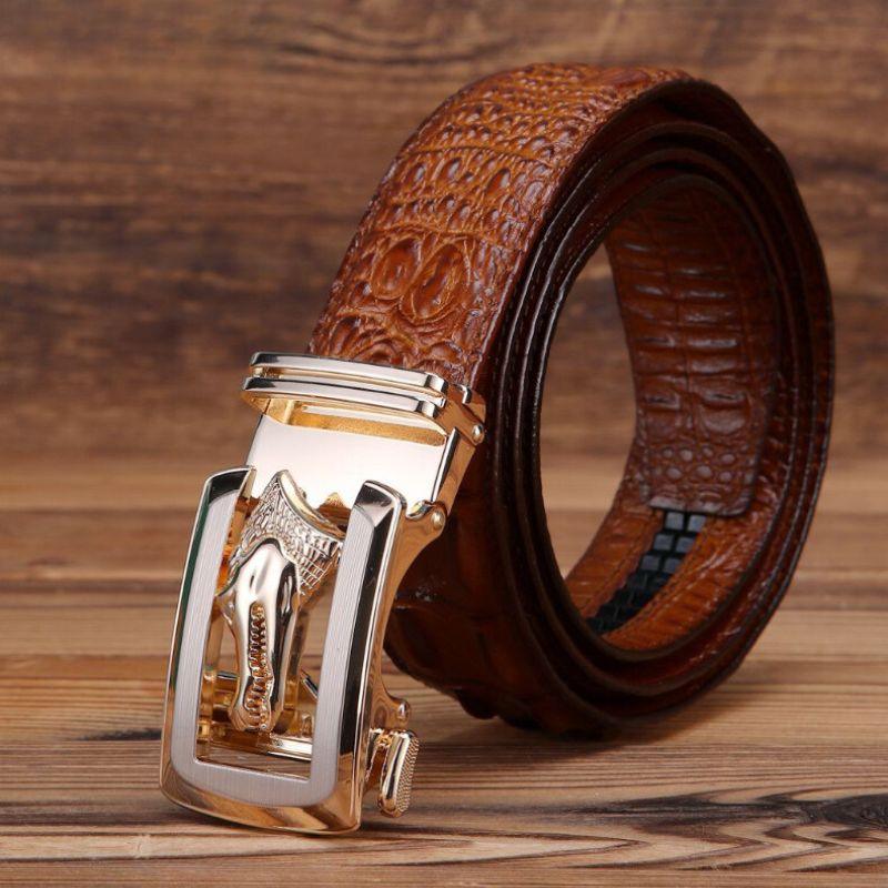Belt Buckle Crocodile For Men Model Skylar by Zictor