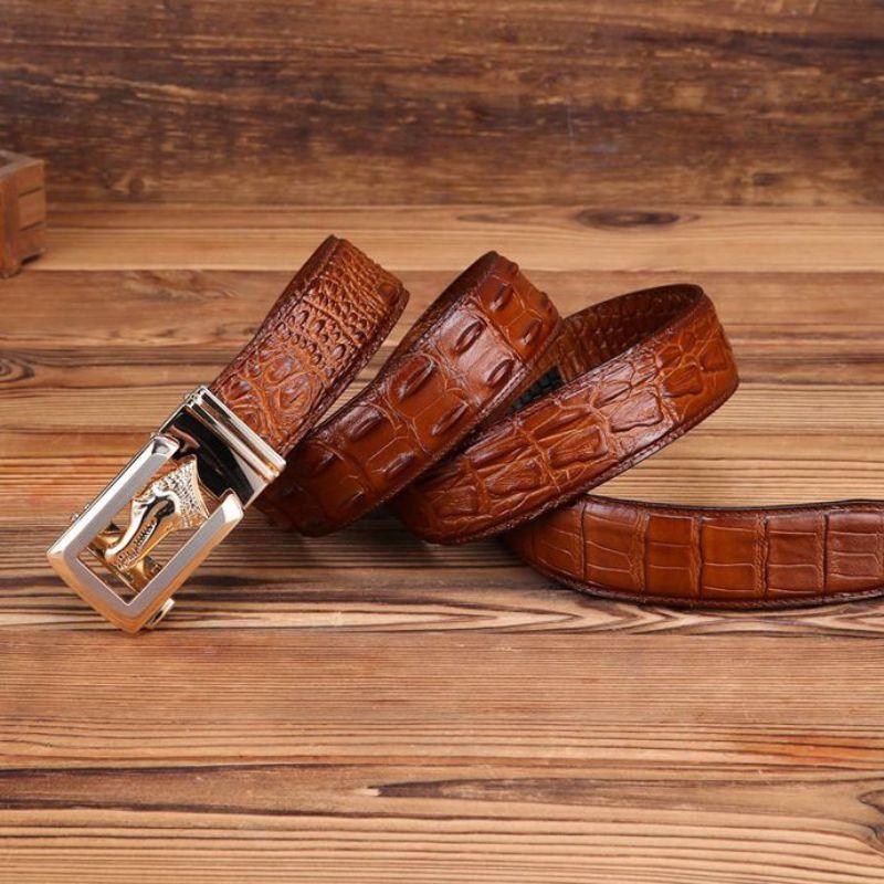 Belt Buckle Crocodile For Men Model Skylar by Zictor