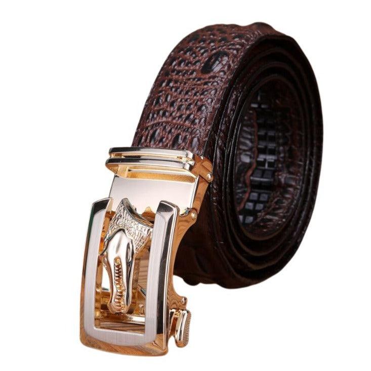 Belt Buckle Crocodile For Men Model Skylar by Zictor