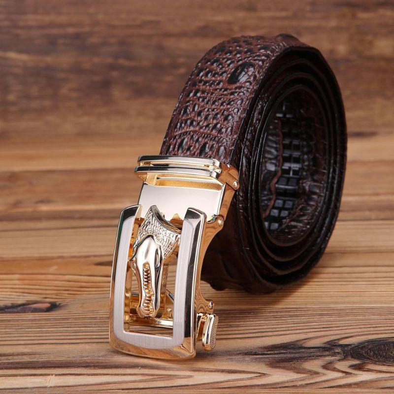 Belt Buckle Crocodile For Men Model Skylar by Zictor