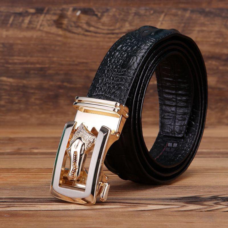 Belt Buckle Crocodile For Men Model Skylar by Zictor