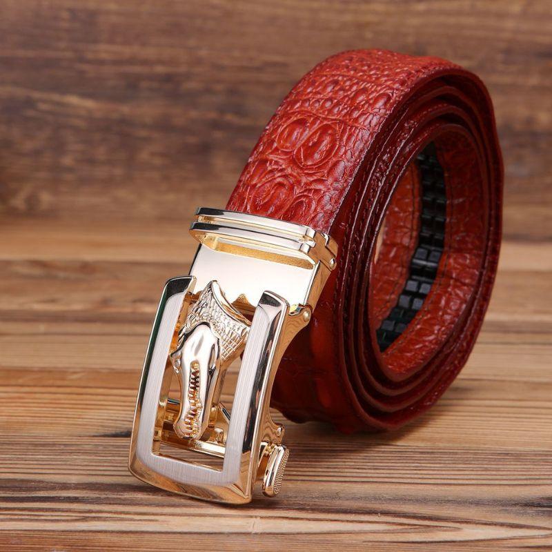 Belt Buckle Crocodile For Men Model Skylar by Zictor