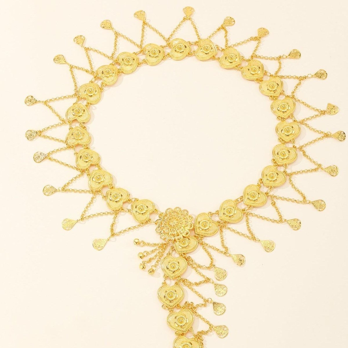 Belt Golden TO Motifs Coeurs Model Alexus by Zictor