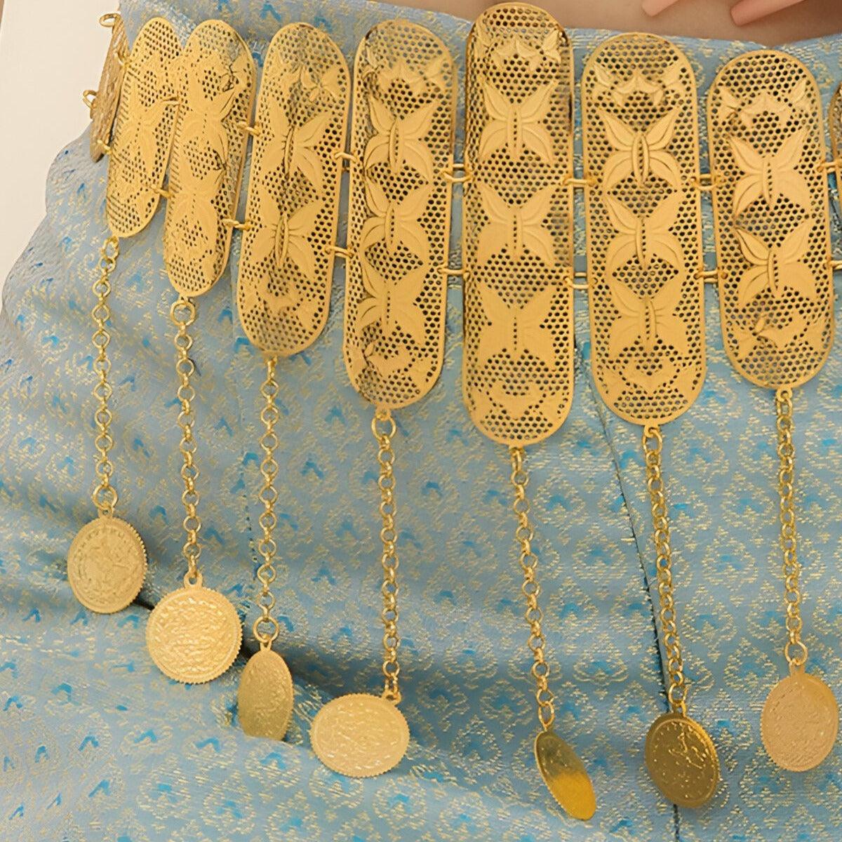 Belt Golden TO Motifs Papillons Model Ariele by Zictor