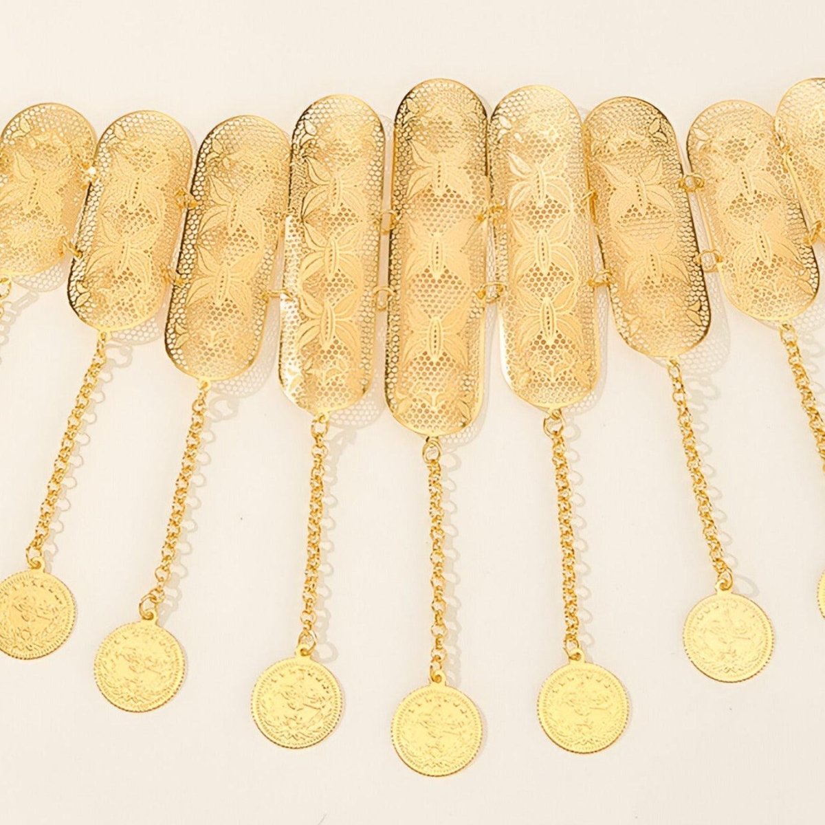 Belt Golden TO Motifs Papillons Model Ariele by Zictor