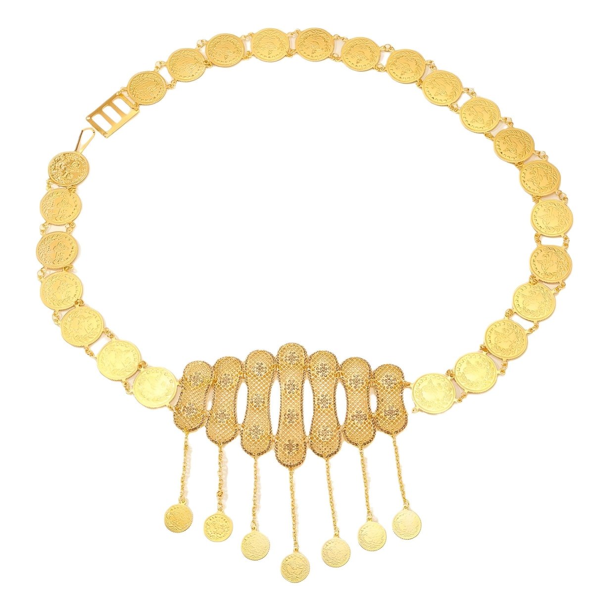 Belt Golden TO Motifs With Medaillons Model Sydneie by Zictor