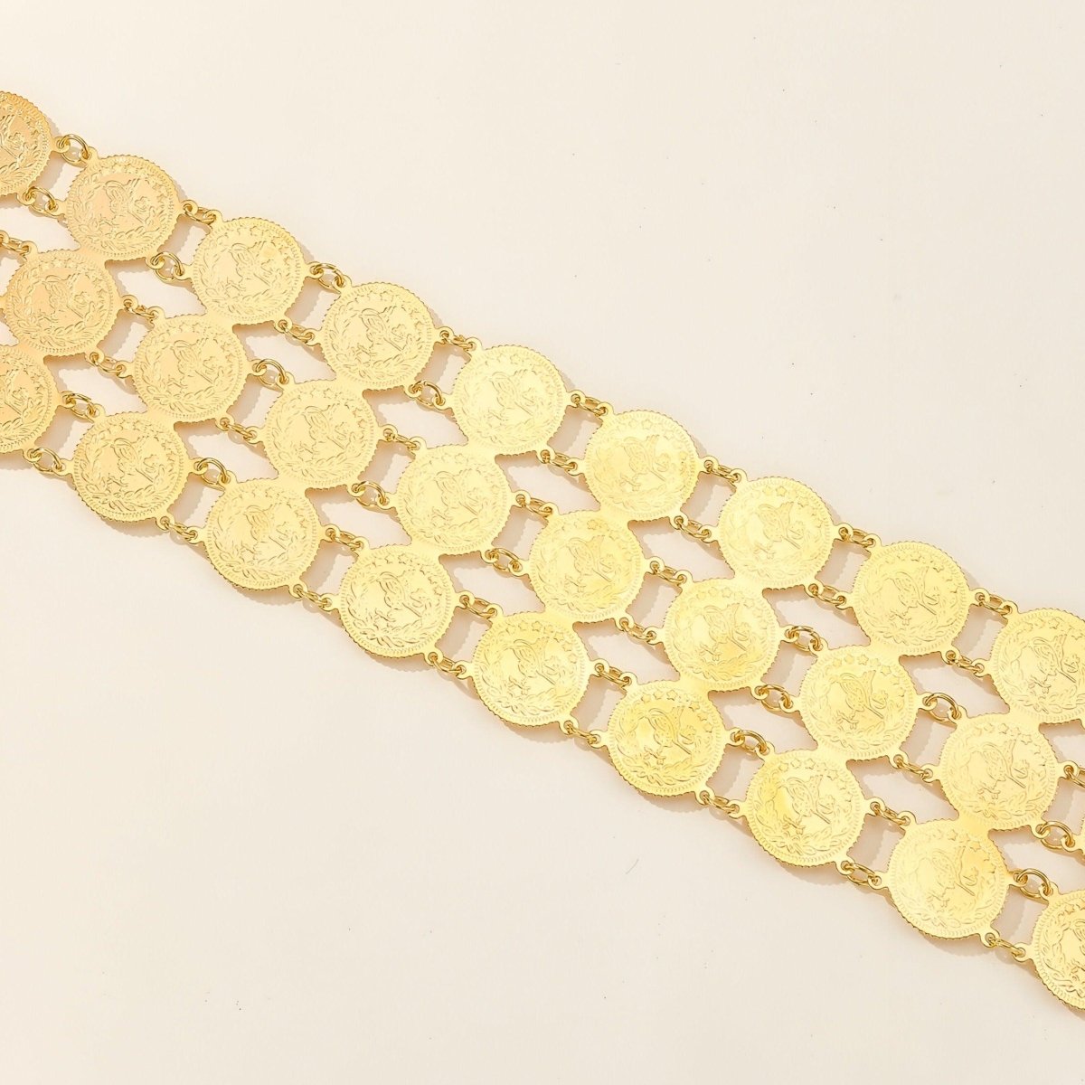 Belt Golden Triple Chaine Model Hadar by Zictor