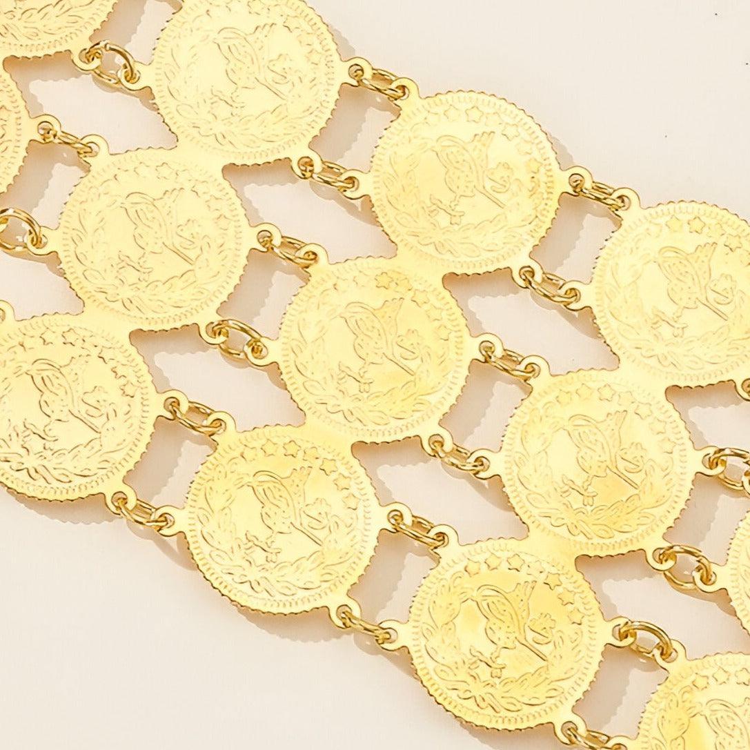 Belt Golden Triple Chaine Model Hadar by Zictor