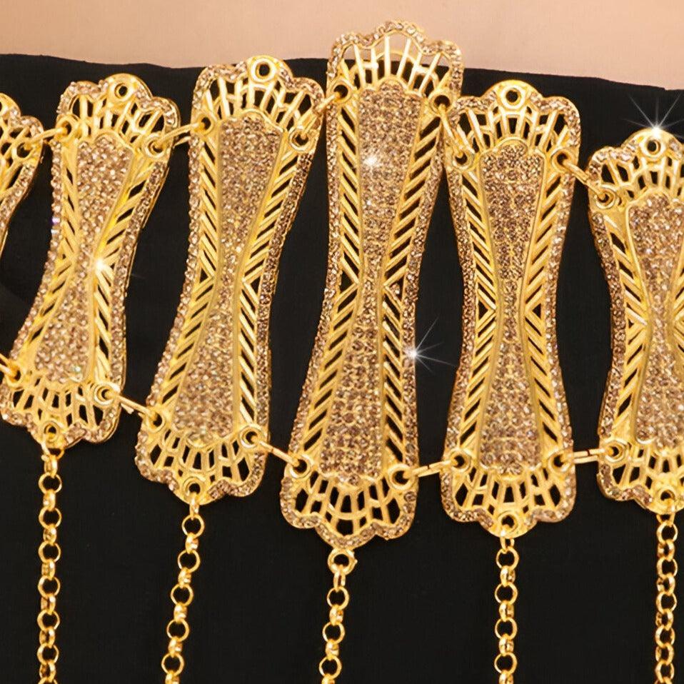 Belt Golden With Pendentifs And Medaillons Originaux Model Kaye by Zictor
