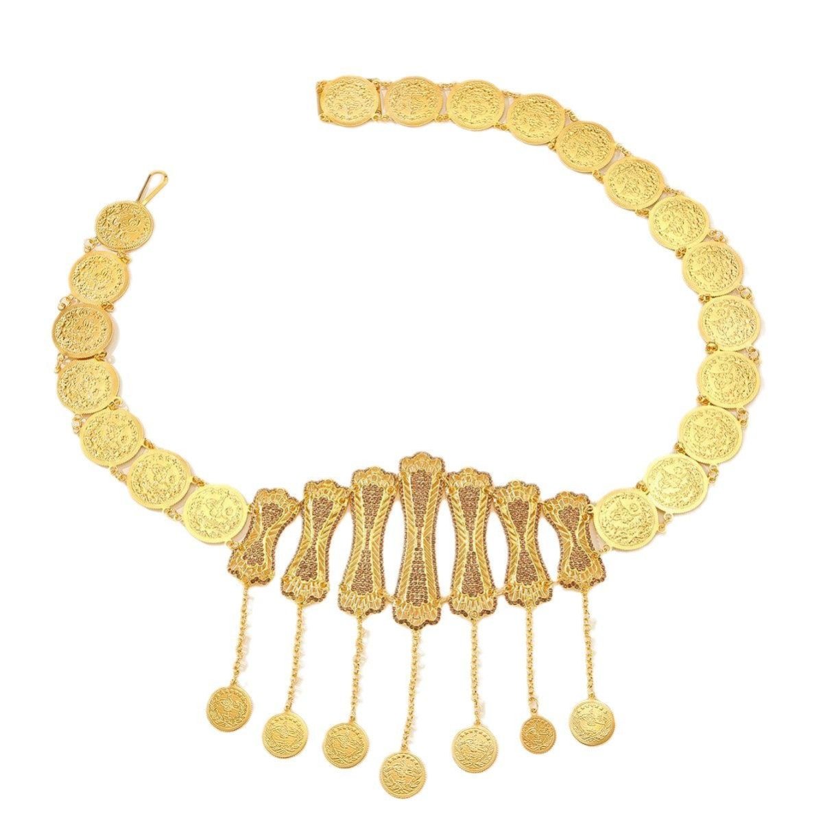 Belt Golden With Pendentifs And Medaillons Originaux Model Kaye by Zictor