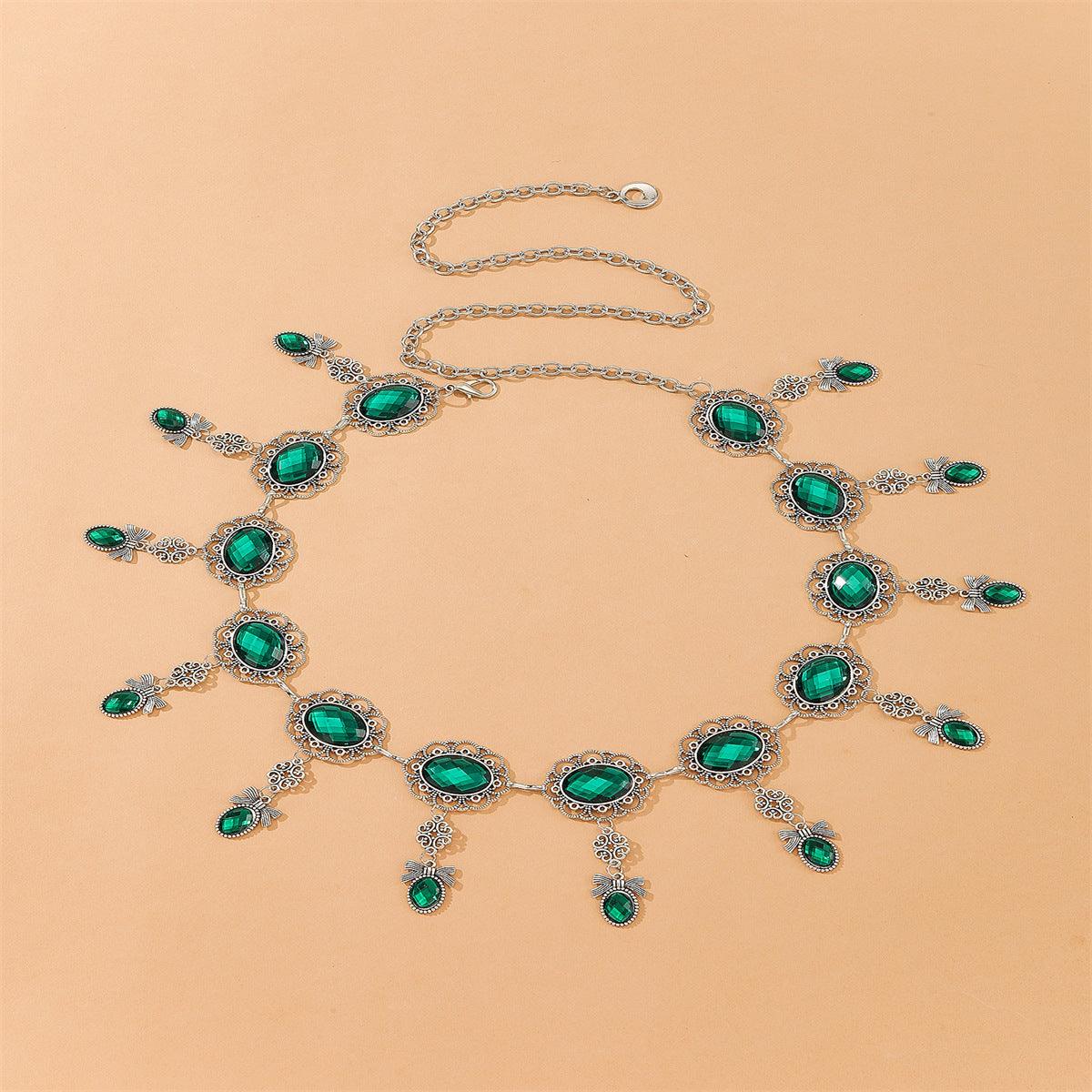 Belt TO Pendentifs Emeraudes Model Sam by Zictor