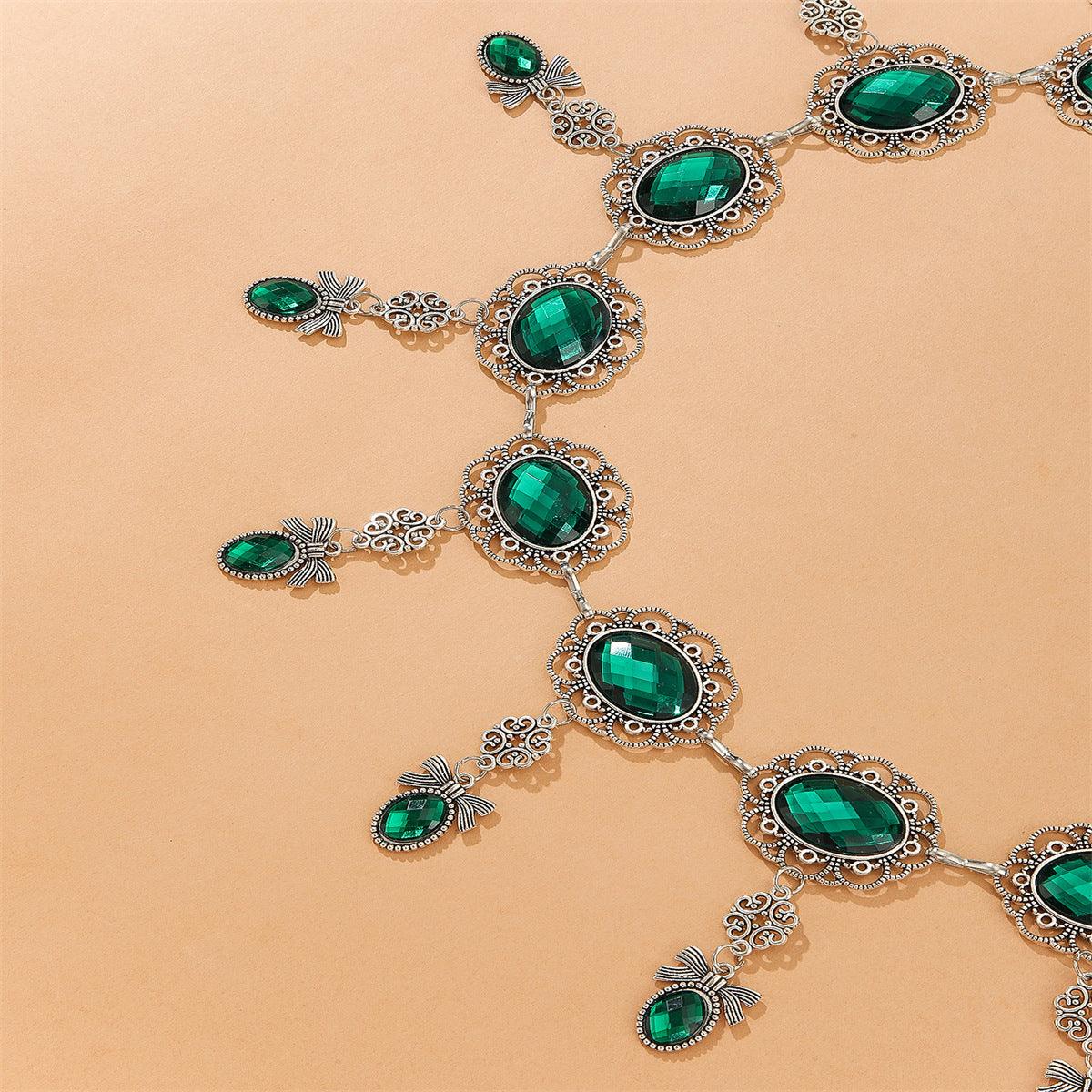 Belt TO Pendentifs Emeraudes Model Sam by Zictor