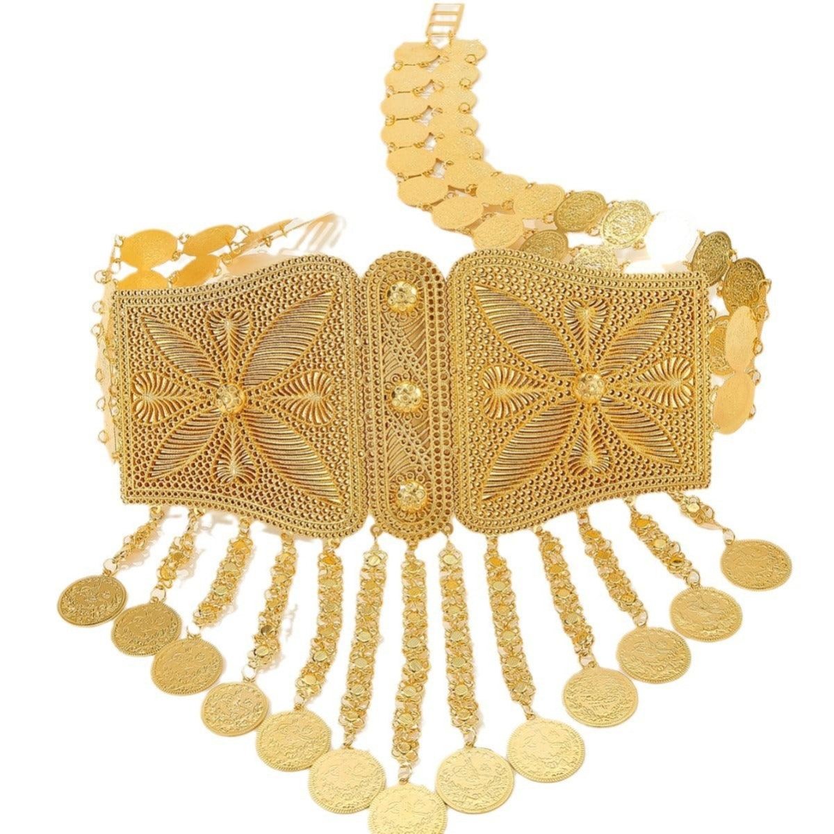 Belt With Large Chaines And Large Motifs Model Jalen by Zictor