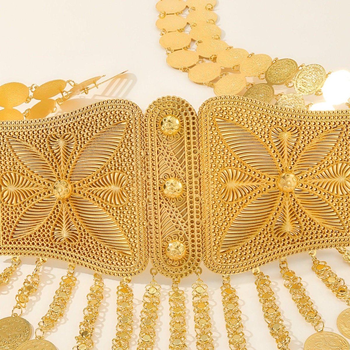 Belt With Large Chaines And Large Motifs Model Jalen by Zictor