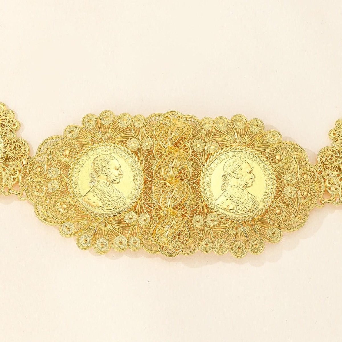 Belt With Representation Of Pieces Of Monnaies Model Nuri by Zictor